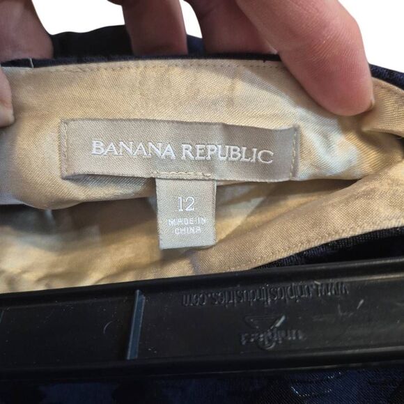 Banana Republic Women's Navy Lined Pencil Straight Skirt EUC - Picture 4 of 9